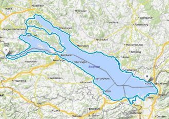 Bodensee-Radweg Karte