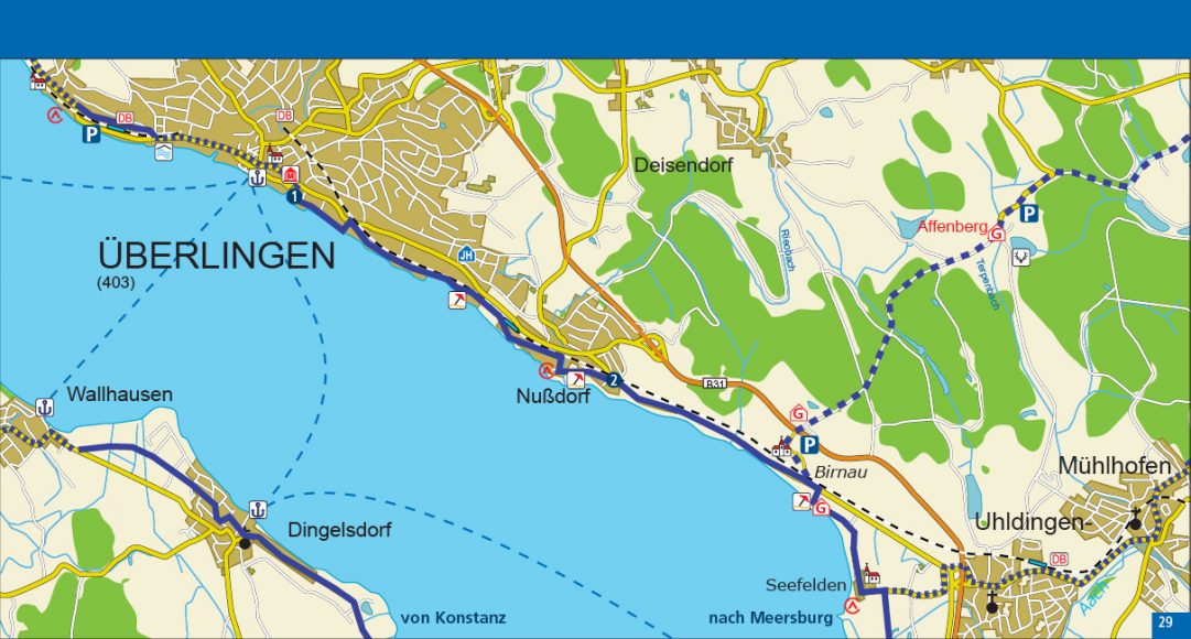 Karte Von Etappe 2 Bodensee Radweg De