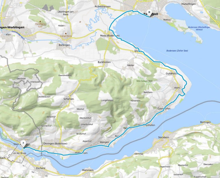 Karte Von Etappe 2 Bodensee Radweg De