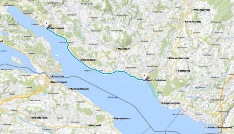 Karte von Etappe 2 | Bodensee-Radweg.de